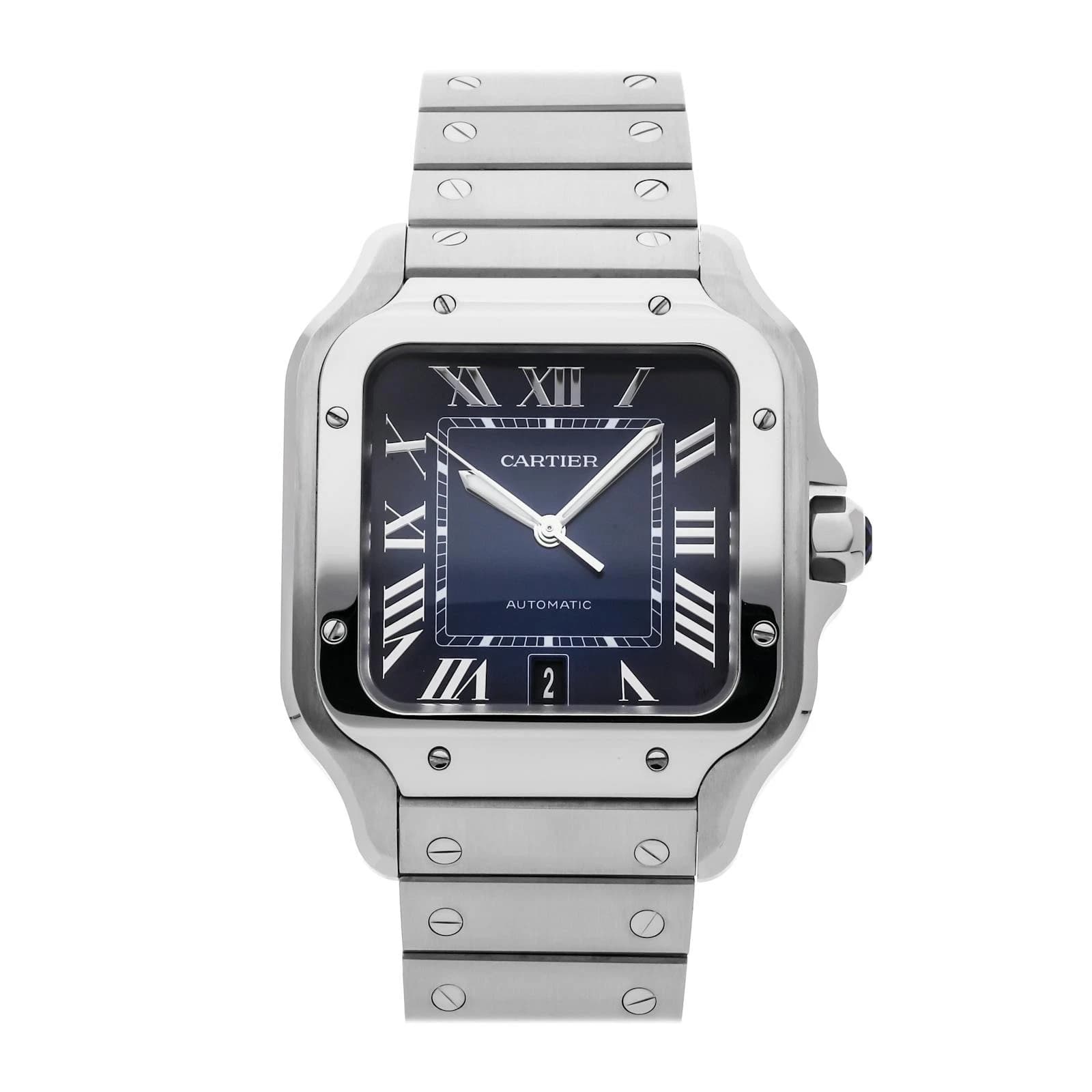 Cartier Santos de Cartier Large Blue Dial — WSSA0030