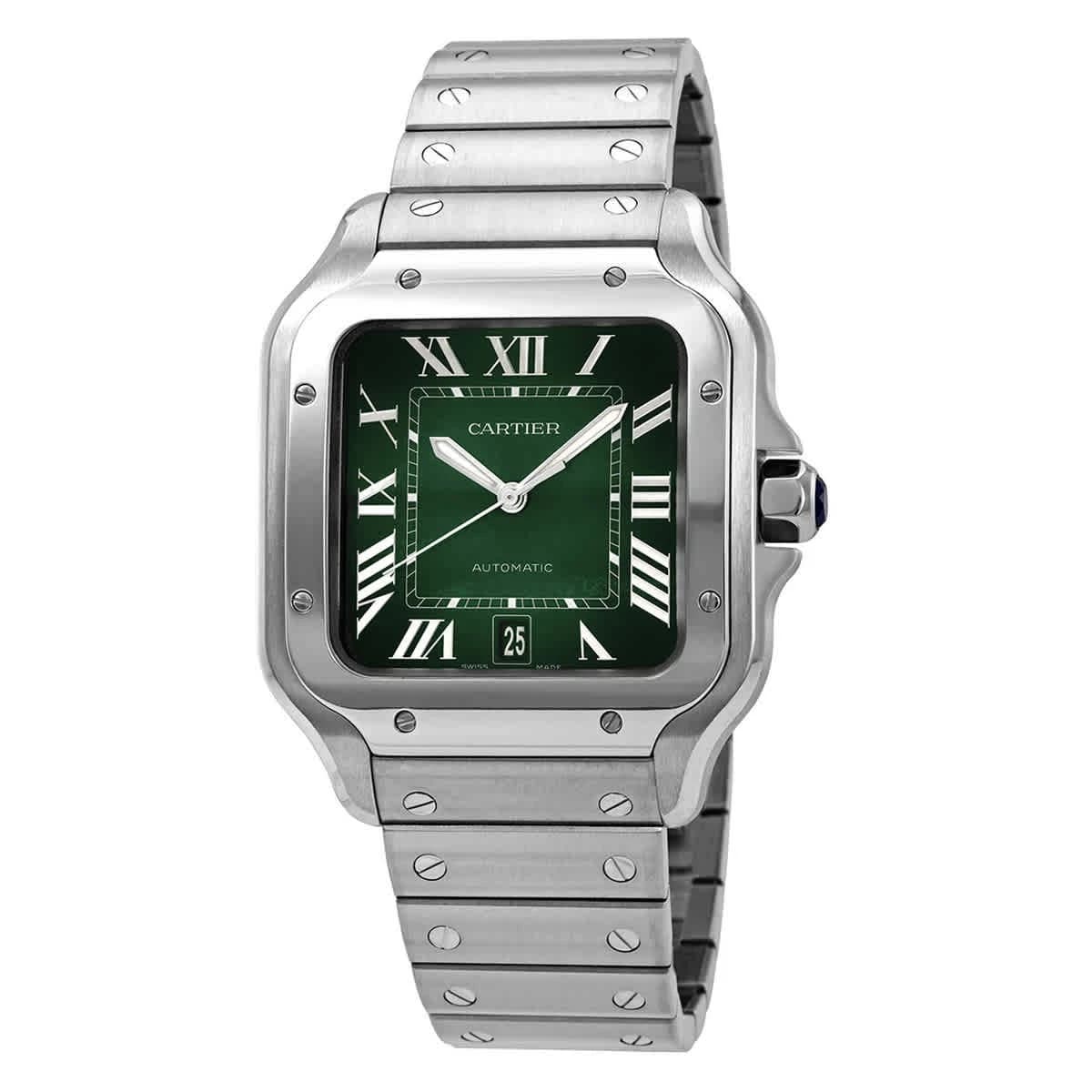 Cartier Santos de Cartier Large Green Dial — WSSA0062