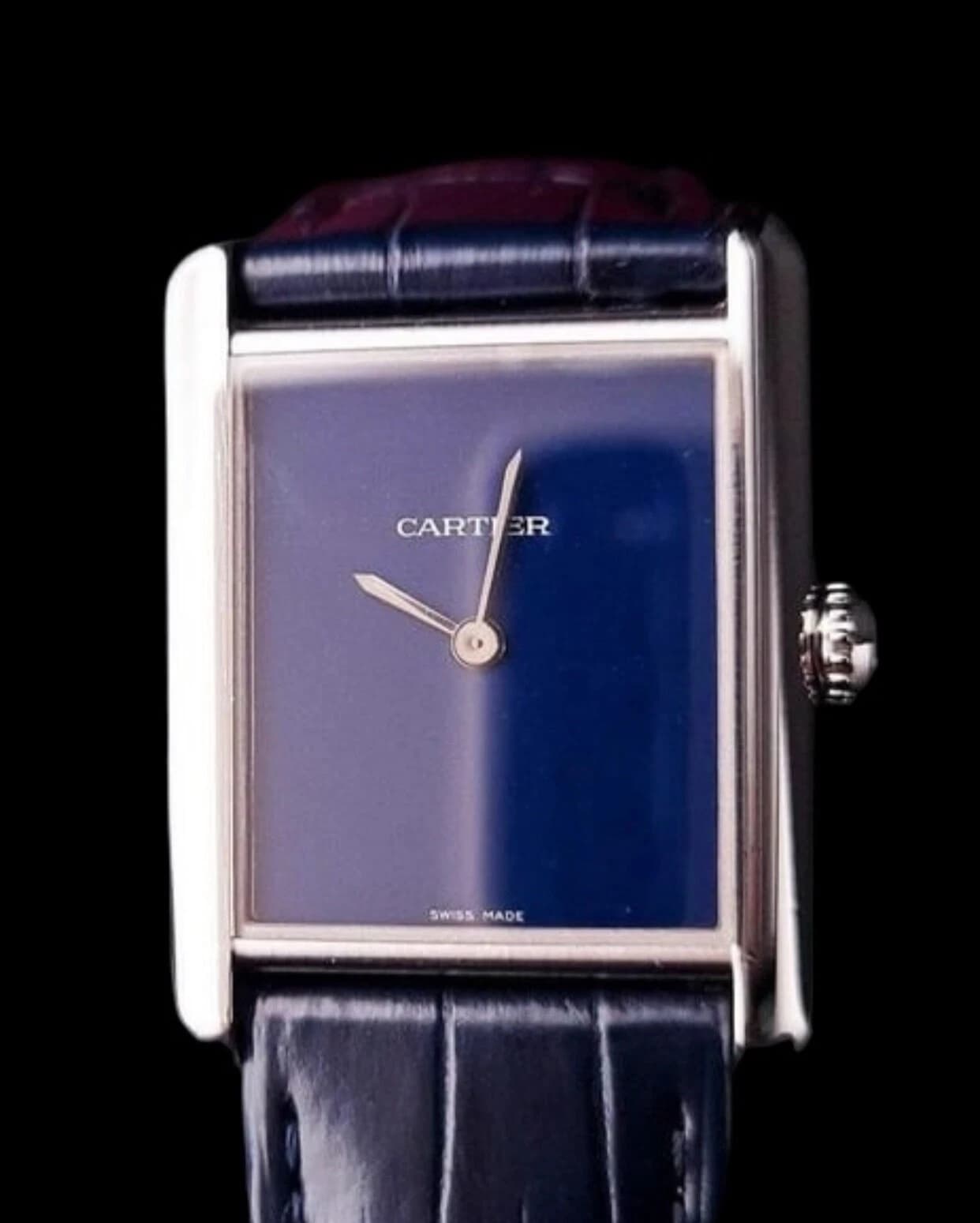 Cartier Tank Must Large Blue Dial — WSTA0055