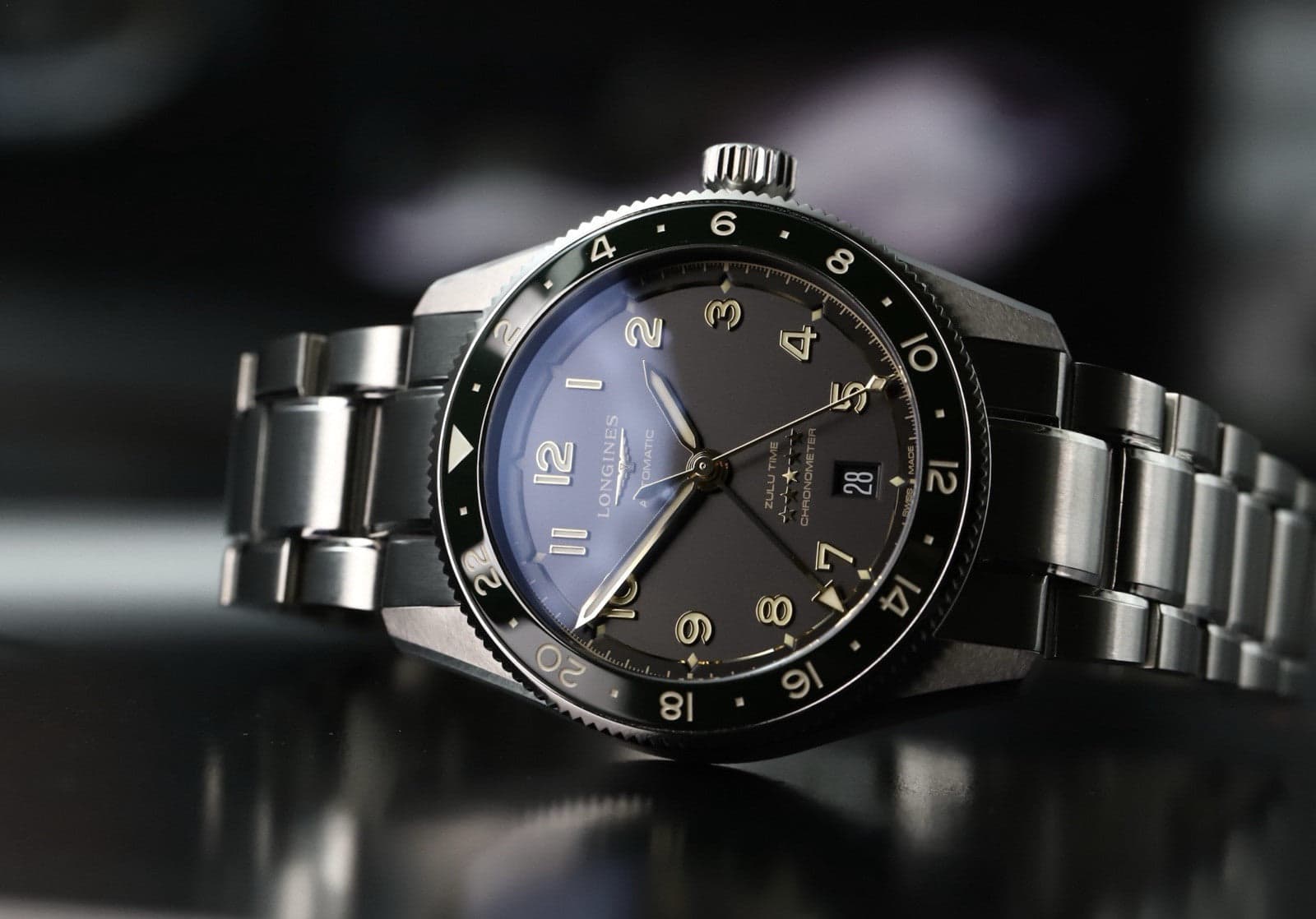 Longines Spirit Zulu Time 39 — L3.802.4.63.6