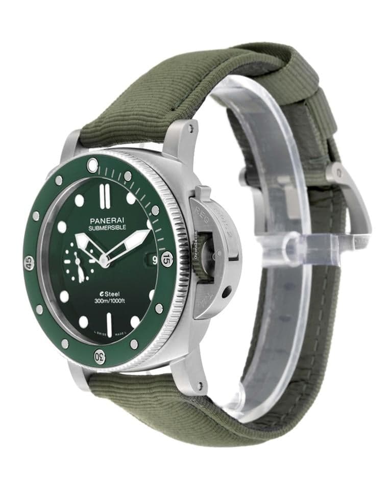 Panerai Submersible QuarantaQuattro eSteel Verde Smeraldo — PAM01287