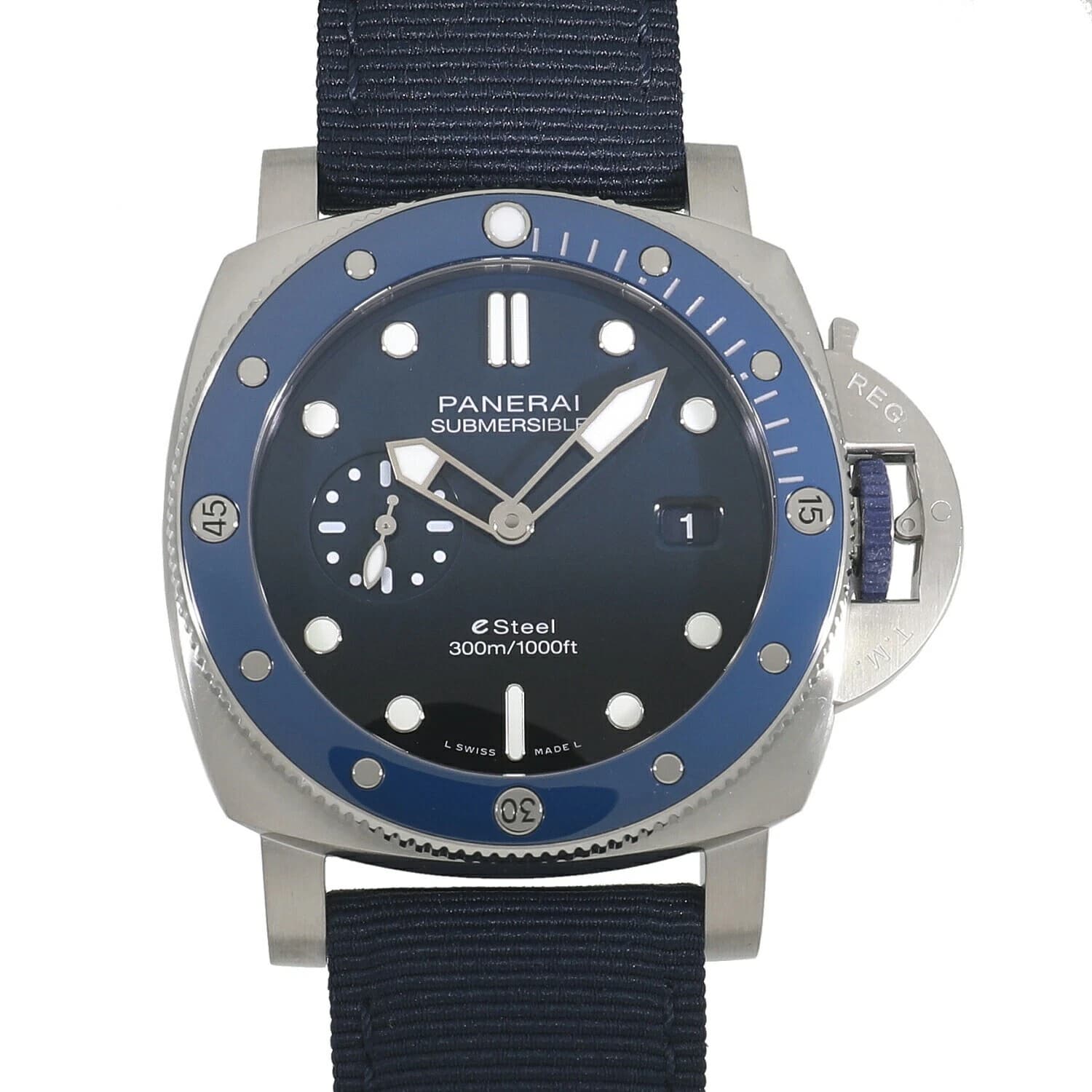 Panerai Submersible QuarantaQuattro eSteel Blu Profondo — PAM01289
