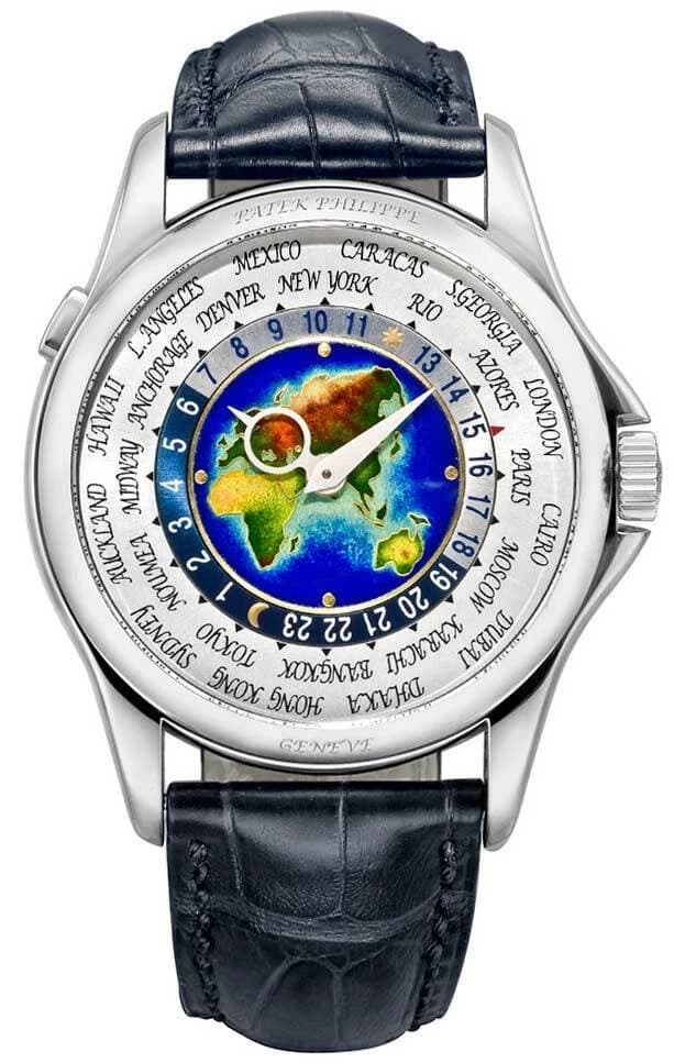 Patek Philippe World Time 5131 Enamel White Gold — 5131G-001